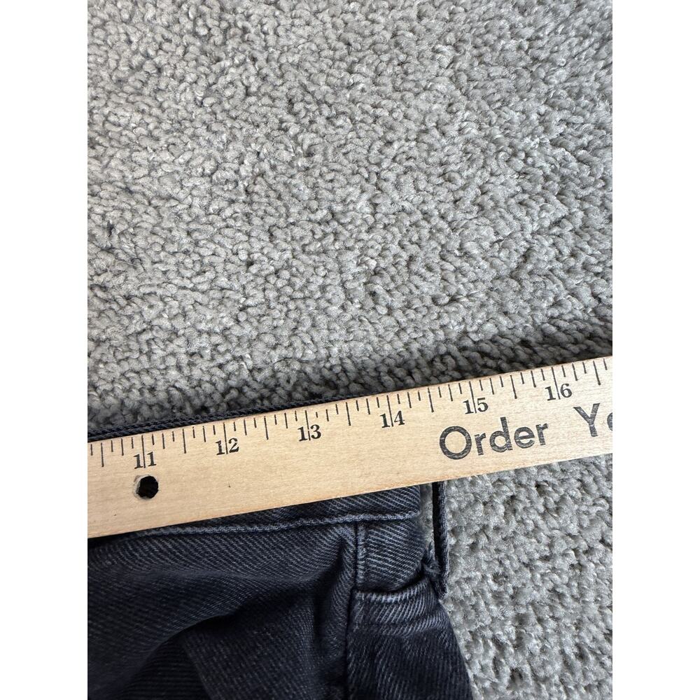 AGOLDE Jeans Womens 27 X 28 Gray Charcoal Wash Straight Relaxed Distressed - Picture 7 of 9
